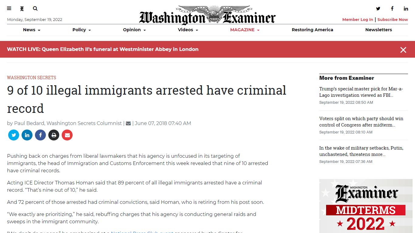 9 of 10 illegal immigrants arrested have criminal record